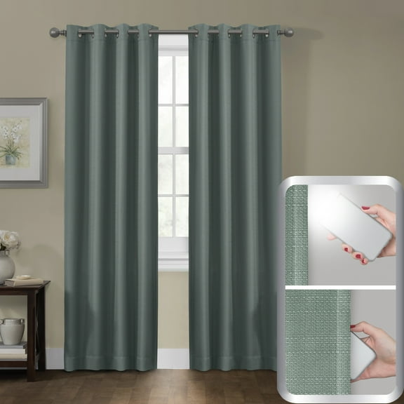 Ultimate Light Blocker Certified 100 Percent Blackout Sheridan Smart Curtain Window Curtain Panel