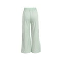 thumbnail image 3 of Gvmfive Women's High Waist Solid Patchwork Pants Wide Leg Tie Up Loose Pants, 3 of 9