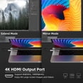 thumbnail image 3 of Hub USB C YOCOWOCO 6 en 1 con HDMI 4K, 3 USB 3.0, lector de tarjetas SD/TF, 3 of 6