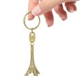 thumbnail image 3 of 12 llaveros retro de la Torre Eiffel, mini llaveros con colgante decorativo (dorado/plateado/bronce), 3 of 8