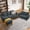 Dark Gray, variant on Soscana Living Room Furniture 2 Piece Set,Sectional Sofa Couch with Storage Ottoman and Accent Chair,Green