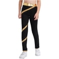 thumbnail image 6 of TSSOE Activewear Set for Girls Crop Top with Legging Gymnastics Jazz Ballet Modern Dance Workout 2 Piece Training Suit Gold 8, 6 of 7