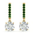 thumbnail image 5 of 1 Carat Solitaire Diamond Drop Earrings - Fascinating Diamonds, 5 of 41