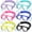 Fresh Colors, variant on 6 count Swimming Goggles with Nose Cover Elastic Strap Scuba Diving Wide View Swim Mask Goggles