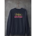 thumbnail image 3 of Zombie Girl Squad. Gold Glitter Sweatshirt Women -Image by Shutterstock, Female Small, 3 of 4
