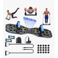 thumbnail image 1 of Kit Soportes Lagartijas Tabla Push Up Board Barras Fitness Modelo Negro, 1 of 4