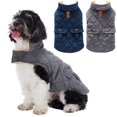 thumbnail image 2 of Chaqueta cálida de vellón para perros con orificio para correa, atuendo para perros para clima frío en invierno, abrigos para perros, chaleco de nieve para perros pequeños y medianos, 2 of 5