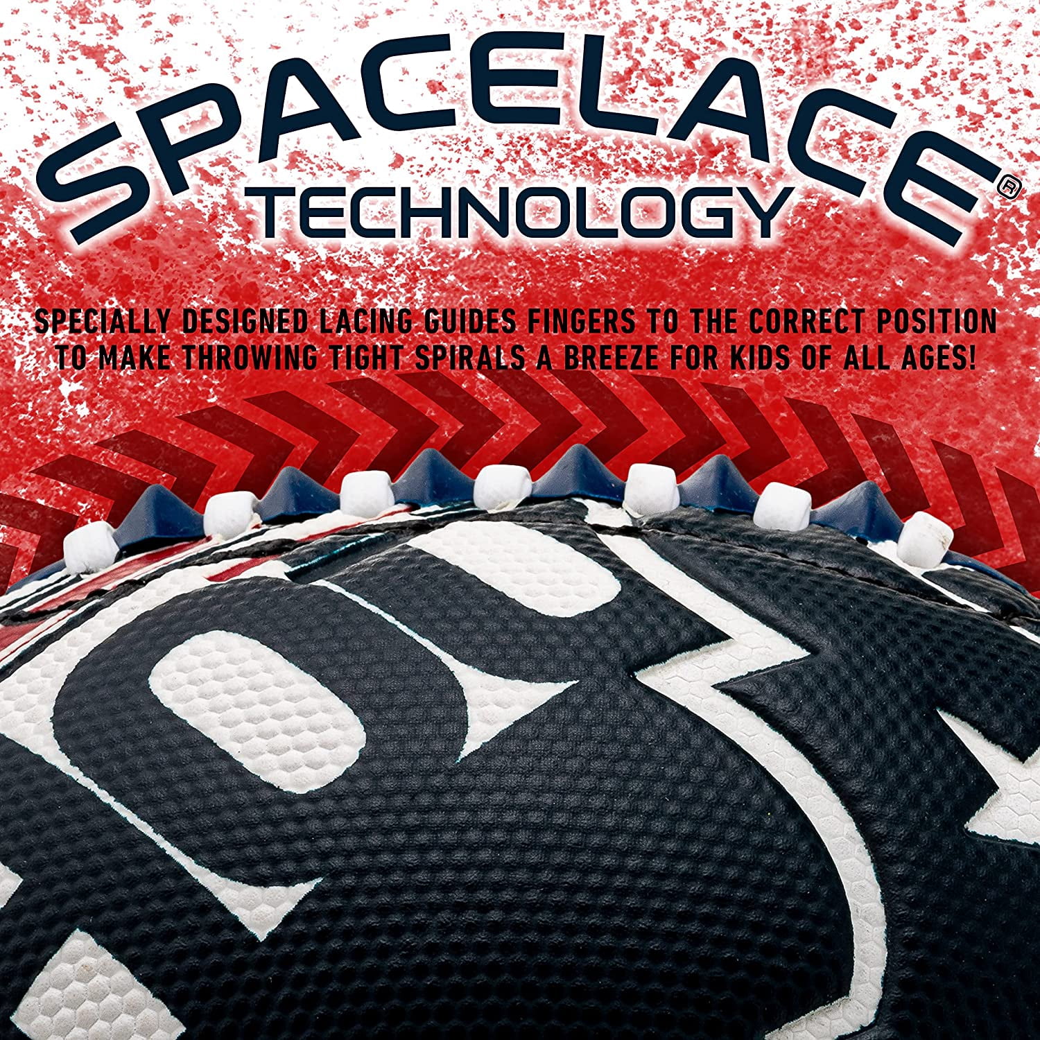 NFL Houston Texans Football - Youth Mini Football - 8.5" Football- SPACELACE Easy Grip Texture- Perfect for Kids !