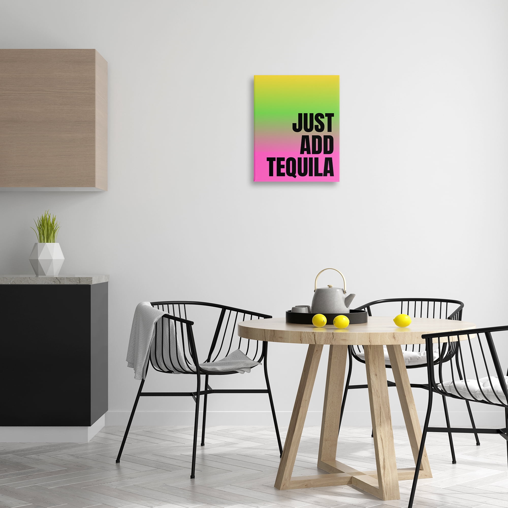 Stupell Industries Just Add Tequila Gradient Food & Beverage Painting Wrapped Canvas Art Print Wall Art, 16 x 20