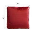 thumbnail image 4 of Cheer Collection Set of 2 Hollow Fiber Filled Couch Pillows, 22" x 22" - Maroon, 4 of 4