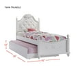 thumbnail image 2 of Picket House Furnishings Annie Twin Bed with Storage Trundle in White, 2 of 7