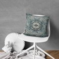 thumbnail image 5 of Green Boho Throw Pillow Covers with Monaco Rug Carpet Theme - 18x18 inch Set of 2 Cushion Cases, 5 of 7