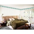 thumbnail image 2 of Dundee Deco's Peel and Stick Wallpaper Border - Floral Green Flowers Hearts Wall Border Retro Design, 15 ft x 7 in, Self Adhesive, 2 of 6