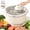 White, variant on Automatic Fruit and Vegetable Spinner & Strainer, Electric Washer & Dryer with Brush & Non-Slip Base for Lettuce, Berries & Veggies – Multifunctional Salad Prep Tool