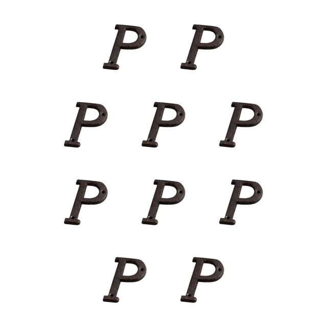 Letras de Metal para casa Wosthever Placa decorativa de hierro B17--P 10Conjunto