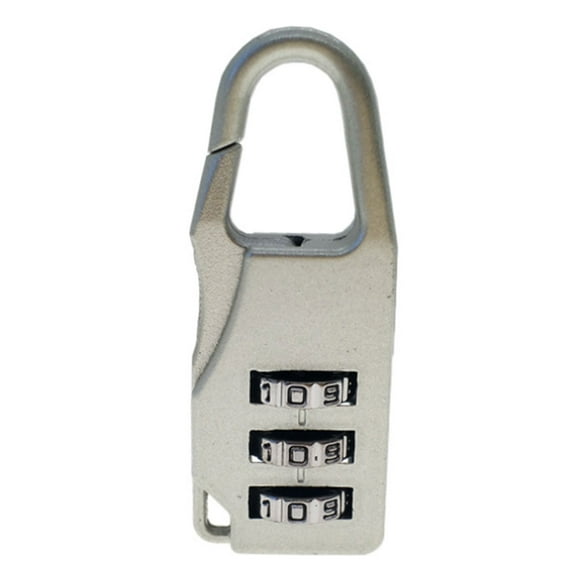 3 Dial Digit Number Code Password Combination Padlock Travel Lock