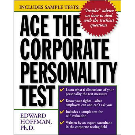 Pre-Owned Ace the Corporate Personality Test (Paperback) 0071359125 9780071359122