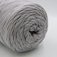 thumbnail image 2 of Crochet Yarn, Tshirt Fabric Yarn for Crocheting Bag/Craft Project/Home Decor, 14.1oz/400g, 120yd/110m - Light Gray, 2 of 8