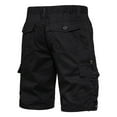 thumbnail image 2 of YLSDY Cargo Shorts for Men Elastic Waist 2025 Summer Casual Bermuda Shorts Drawstring Stretch Loose Shorts & Multi Pockets Black XXXXL, 2 of 7
