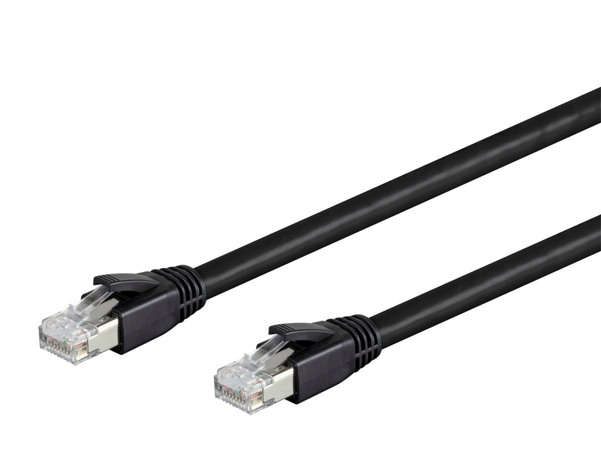 Monoprice Cat8 Ethernet Network Cable - 5 Feet - Black | 2GHz, 40Gbps, 24AWG, S/FTP - Entegrade Series