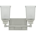 thumbnail image 4 of Quoizel Abbott 2-Light 14" Bathroom Vanity Light in Brushed Nickel, 4 of 4