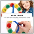 thumbnail image 3 of Milisten 1Pack Number And Shape Learning Toy Wooden Clock Design For Childrens Cognitive Development, 3 of 8