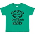 thumbnail image 3 of Inktastic Handpicked for Earth by My Great Uncle in Heaven Boys or Girls Toddler T-Shirt, 3 of 5