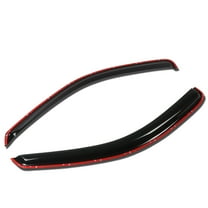 DNA Motoring WVS-026 For 1997 to 2004 Dodge Dakota 2nd Gen Std / Ext Cab 2pcs In -Channel Window Visor Deflector Rain Guard(Dark Smoke) 99 00 01 02 03