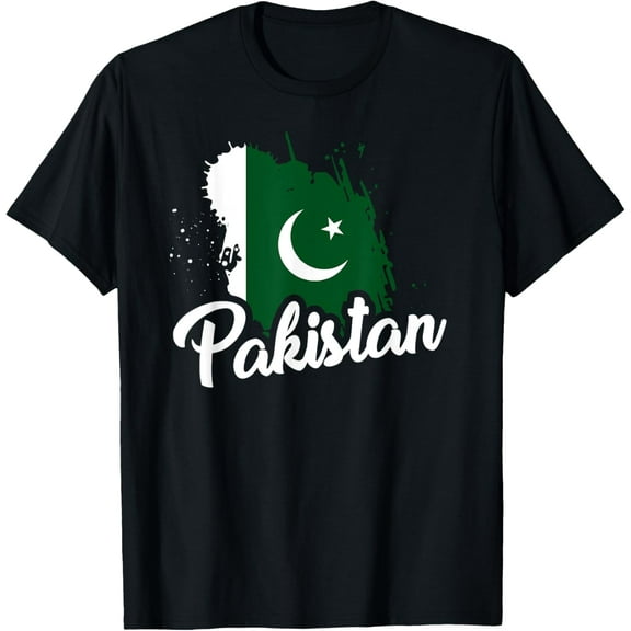 men and women can wear,Pakistan Flag T Shirt Pakistani Proud Roots Love Team Cute T-Shirt