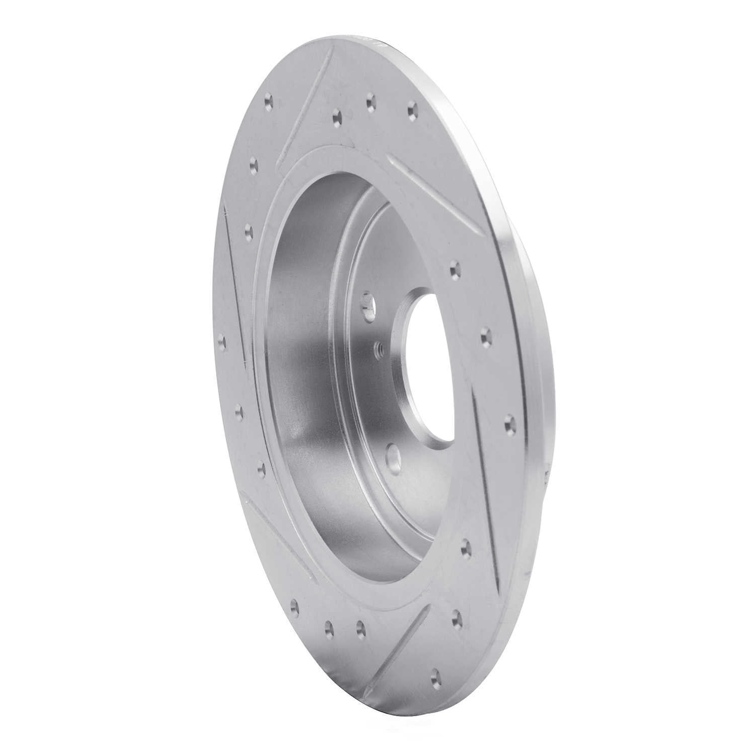 Dynamic Friction Company 631-01005R DFC Brake Rotor - Drilled And Slotted - Silver