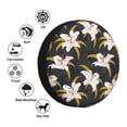 thumbnail image 4 of Wukai Lilies Flowers Print Spare Tire Cover for RV Trailer,Waterproof PVC Faux Leather Wheel Cover Fit for Truck,Trailer,RV,SUV,Camper and Most Vehicle-17 inch, 4 of 6