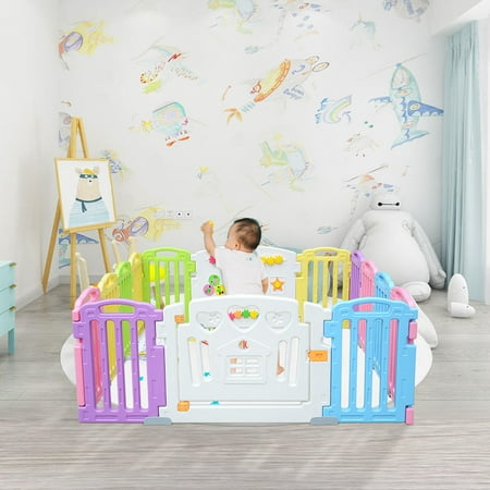 Livingbasics Parc D Enfant Pour Enfants Play Garden 14 Securite Du Centre D Activite Pour La Maison Interieur Exterieur Walmart Canada