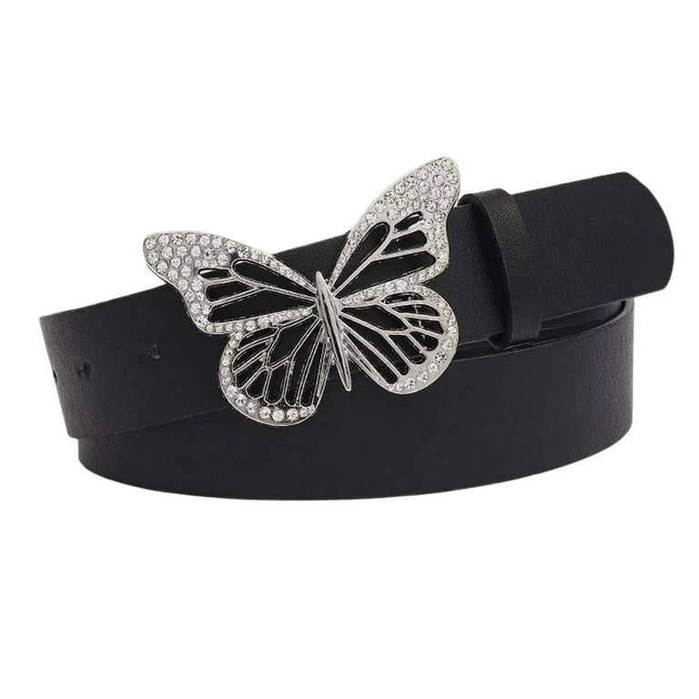 Baoblaze Fashion Waist Chain Belt Bracelet Leather Belly Chain Belt Decorative Adjustable Black, Women's, Size: One Size