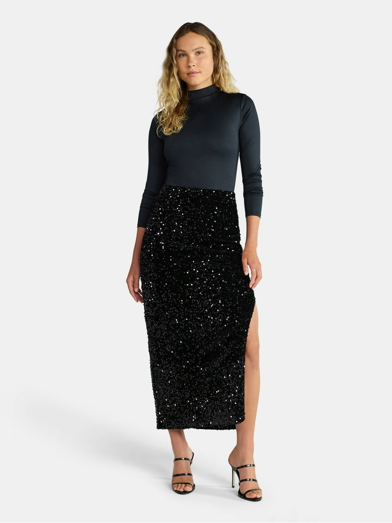 スカート todayful Pencil Velour Skirt 38 Pencil Velour Skirt ブラック38 TODAYFUL トゥデイフル ペンシル