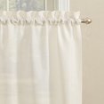 thumbnail image 6 of Mainstays Rod Pocket Tier and Valance Kitchen Curtain Set, 3-Piece, Off-White, 56" W x 36" L, 6 of 6