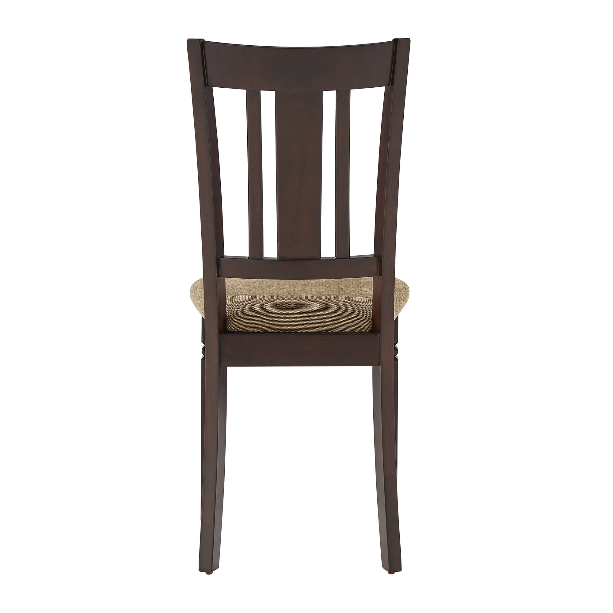 Weston Home Finn Espresso Finish Upholstered Dining Chairs, Set of 2