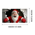 thumbnail image 3 of Iumwxz Garage Door Christmas Decoration Cover with Santa Claus Design for Indoor and Outdoor Holiday Decor Reusable and Easy to Install Fits Standard Garage Doors, 3 of 5
