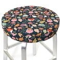 thumbnail image 3 of KLL Autumn Forest Round Bar Chair Cushion Cover 13 inch ,Bar Stool Protector with Elastic, Soft Washable, 3 of 6
