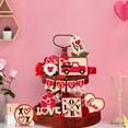 thumbnail image 4 of Tiered Tray Decor Valentines Decorations Mini Wooden Banner Red Home Table Decorations, 4 of 8