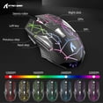 thumbnail image 6 of Wireless Gaming Keyboard and Mouse Combo,RGB LED Backlit,Rechargeable 3800mAh,Full Size Mechanical Feel,USB/Type C Dual Receiver,Silent Mouse,Mouse Pad for Mac,Laptop,Desktop,PS4,PS5,Xbox, 6 of 10