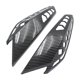 thumbnail image 3 of 2 cubiertas protectoras para intermitentes de motocicleta, piezas profesionales y resistentes. Rayas grises, 3 of 9
