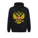 thumbnail image 2 of Sudadera con capucha con el emblema nacional del águila bicéfala rusa, regalo de Rusia, divertida sudadera de manga larga para jóvenes al aire libre estampada en las capuchas, 2 of 5