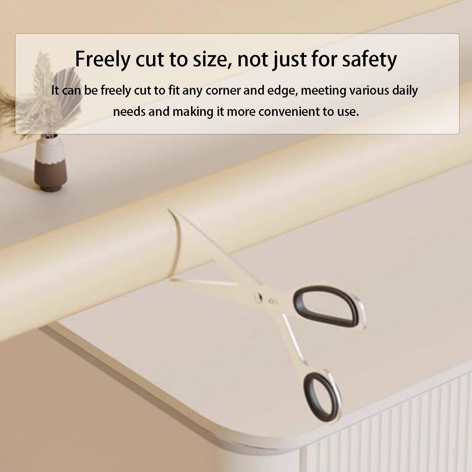 Corner Guards Edge Protectors, L-Shaped Proofing Protector Bumper Rubber Strip,Furniture Tables Foam Adhesive Collision For Table Edges Sharp Corners