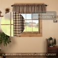 thumbnail image 2 of VHC Brands Rustic & Lodge Farmhouse Kitchen Window Curtains-Rory Valance, 16x72, Chocolate Brown, 2 of 5