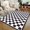 1, variant on Black and White Checkered Pattern Printed Floor Mat Durable and Beautiful Suitable for Kitchen, Living Room, and Home Decor