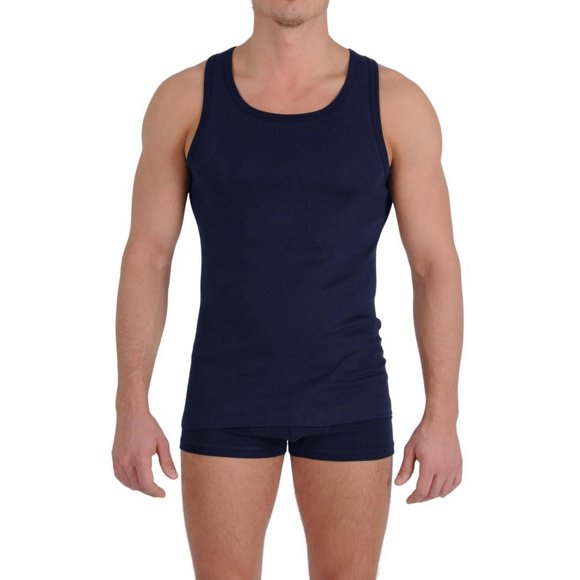 Serie de Firma de Ginch Gonch - Camiseta sin Mangas Azul Marino Extragrande