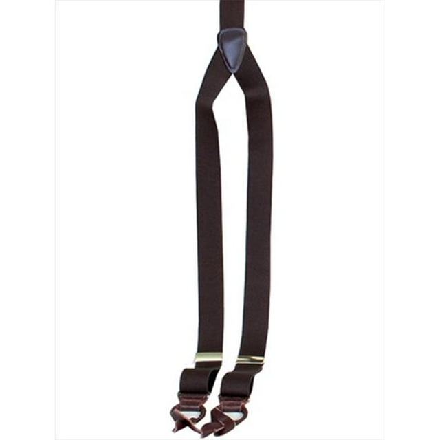 Scully RW040S-BRN-ONE Mens Elastic Y-Back Rangewear Suspender, Brown, One Size