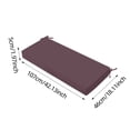 thumbnail image 2 of Outdoor Bench Cushion Waterproof Fade Resistant Patio Furniture Cushion, Non- Rectangle Bench Pad with Ties for Garden Swing Porch Sofa Settee, Colorfast Outdoor Seat, 2 of 6