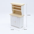 thumbnail image 5 of Miiottaa 1:12 Scale Doll House Side Cabinet Miniature Furniture For Kitchen Scene Decors, 5 of 11