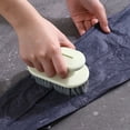 thumbnail image 3 of Brosse à Chaussures, Brosse de Nettoyage Domestique à Poils Souples pour Chaussures et Lessive, Outil de Récurage Multifonction pour Vêtements et Usage Domestique, 3 of 6